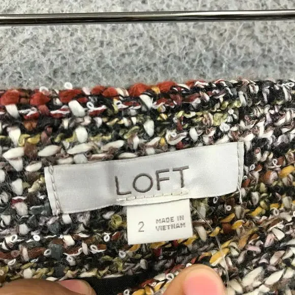 New Loft Tweed Pocket Skirt Plaid‎ Mini size 2 - Picture 9 of 12